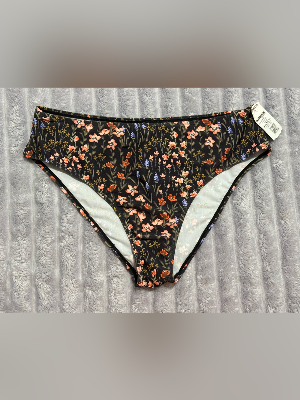 Kohl's / Xhilaration Floral High‑Waist Bikini Bottom